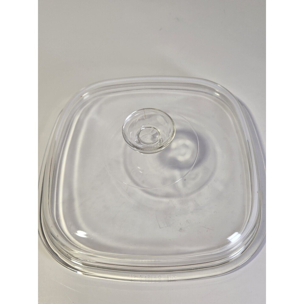 Pyrex A-12-C Vintage Square 10.5" Square Glass Dome Lid Replacement A12C Corning